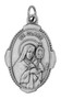 1" Traditional Saint Medals (st clare)