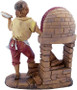 5" Pizza Baker with Oven Nativity Figurine | Christmas Nativity | Hand-Painted and Made in Italy