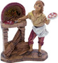 5" Pizza Baker with Oven Nativity Figurine | Christmas Nativity | Hand-Painted and Made in Italy