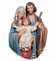 Holy Family Wall Relief from Italy Hand Carved Linden Wood | Made in Italy