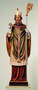 Hand Carved in Linden Wood or Fiberglass St. Patrick Statue | Made in Italy