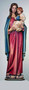 Hand Carved in Linden or Fiberglass Our Lady of the Universe Statue | Made in Italy
