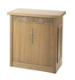 The Luminous Serenity Offertory Table with Open Shelf Design
