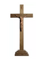 The Divine Sacrifice Standing Crucifix with Removable Base and Hand-Carved Corpus for Sacred Worship and Reflection

