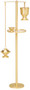 Timeless Satin Bronze Pedestal with 11-Inch Tray for Memorial Services