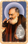 Padre Pio’s Protection – Prayer Print with Silver Medal for Confirmation or First Communion