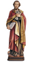 Saint Peter Statue (Model II) Wood Painted Statue - 6.5 Inches