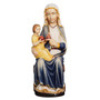 Our Lady of Mariazell sitting Painted Wood Statue - 13 Inches