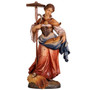 St. Notburga Painted Wood Made in Italy Statue - 7.5 Inches