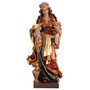  St. Elizabeth with Bread Painted Wood Made in Italy Statue - 6 Inches