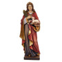 St. Agnes with Lamb Painted Wood Statue - 24 Inches