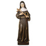 St. Rita Painted Wood Statue - 6.5 Inches
