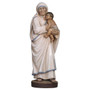 Mother Teresa of Calcutta Painted Wood Statue - 6 Inches