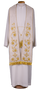 Hand-Embroidered 100% Silk Liturgical Stole with Damask Design and Canottiglia Fringe – Made in Italy
