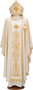 Hand-Embroidered Pure Wool Mitre – Traditional Liturgical Headpiece for Clergy
