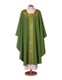 Pure Wool Chasuble with Square Neck – Classic Machine Embroidered Liturgical Vestment for Solemn Celebrations
