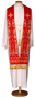Machine Embroidered Satin Stole – Elegant Liturgical Vestment for Catholic Priests and Deacons