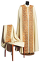 Pure Wool Liturgical Veil with Brocade Insert and Gold Front Hook – Elegant and Refined Church Vestment