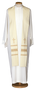 100% Wool Liturgical Stole with Hand-Embroidered Cross and Gigliuccio – Traditional Clergy Vestment with Artisanal Detailing