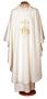 Affordable 100% Polyester Chasuble with Square Collar and Classic Embroidery – Traditional Liturgical Vestment
