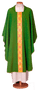 Super-Cheap 100% Polyester Chasuble with Square Collar and Chevron – Simple and Functional Vestment for Liturgical Use
