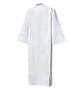 Deacon Alb, Front Wrap Alb – Lightweight White Alb in Poly-Cotton Blend | Washable, Permanent Press - X-Small
