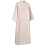Front Wrap Alb in Off-White Leo Fabric by Slabbinck – Flax-White Structured Vestment for Lectors, Baptism, and Concelebration - X-Small