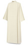 Slabbinck 11-20 Front Wrap Alb in Beige Livorno Fabric – 45% Wool Concelebration Vestment for Lectors, Baptism, and Home Mass