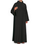 Sanctuary Alb in Black Livorno Fabric by Slabbinck – Soft Wool Blend, Washable Clergy Vestment - X-Small