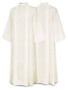 Beige Server Alb in Terlenka Fabric – Washable, Crease-Resistant Liturgical Alb for Altar Servers, Chorists, and Lectors - Small
