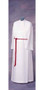 RJ Toomey Liturgia Front Wrap Server Alb – Double Panel Front with Hidden Velcro Shoulder Closure – Comfortable, Easy-Care Liturgical Vestment for Altar Servers and Clergy -X-Small