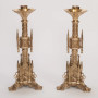 Gothic Candlestick | 24" Traditional Brass Altar Candlestick with 2" Socket | Matches H-41B Altar Cross Gothic Candlestick | 24" Traditional Brass Altar Candlestick with 2" Socket | Matches H-41B Altar Cross
