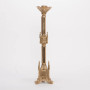 Altar Candlestick | 24" Traditional Gothic Brass Altar Candlestick with 1 1/2" Socket Altar Candlestick | 24" Traditional Gothic Brass Altar Candlestick with 1 1/2" Socket