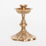 Brass Altar Candlestick | 5 3/4" Traditional French Style | Polished Brass with Lacquer Finish | Matches H-44 Altar Cross
