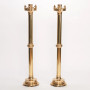 Traditional Altar Candlestick | 42" Brass Catholic Candle Holder with 2" Socket | Also Available in 31" | Matches H-93 Series
 Traditional Altar Candlestick | 42" Brass Catholic Candle Holder with 2" Socket | Also Available in 31" | Matches H-93 Series