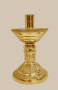 Altar Top Candlestick | 8 1/2" Brass Catholic Candle Holder with 1 1/2" Socket | Matches H-98 Altar Products