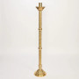 Paschal Candlestick | 60" Tall Traditional Brass Candle Stand with 2 1/2" Socket | Available in Brass, Silver, or Gold Plated
