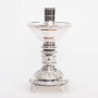 Silver Plated Candlestick – 8-1/2" Altar Candle Holder with 1-1/2" Socket

