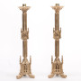 Traditional French Gothic Altar Candlestick – Brass Church Candle Holder | Polished & Lacquered | Matches H-118 Altar Cross Traditional French Gothic Altar Candlestick – Brass Church Candle Holder | Polished & Lacquered | Matches H-118 Altar Cross