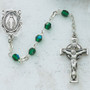 SS 4MM GREEN IRISH ROSARY