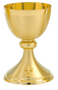 Beautiful 24K Gold-Plated Communion Chalice