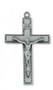 Pewter Crucifix 24" Chain and Box