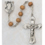 7MM OLIVE WOOD ROUND ROSARY