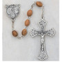 5X7MM OLIVE WOOD  OVAL ROSARY