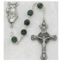 7MM GREEN ST PATRICK ROSARY