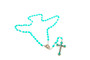 Blue First Communion Rosary 18-1/2''