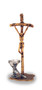 Saint John Paul II Crucifix with Communion Chalice (Gold Cross - Silver Chalice)