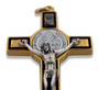 3" St. Benedict Crucifix (Gold-Black)
