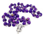 Glass Bead Catholic Rosary - Multicolor (Amethyst)