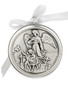 Silver-Plated Guardian Angel Crib Medal by Venerare